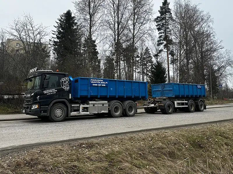 Porvoon Vaihtolavan siirtolava yhdistelmä.